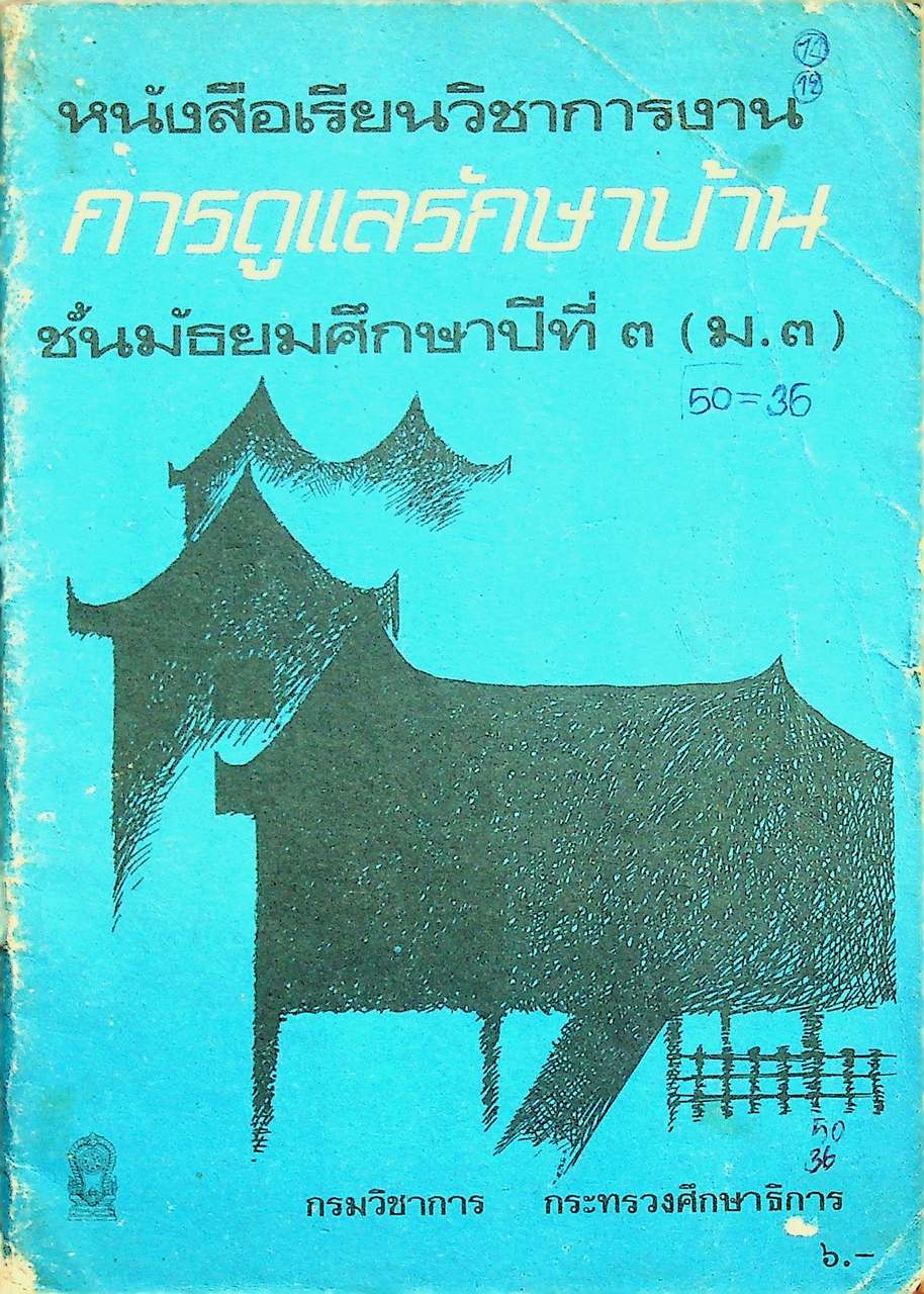 หนังสือเรียนวิชาการงาน การดูแลรักษาบ้าน ง ๓๐๕ ง ๓๐๖ ชั้นมัธยมศึกษาปีที่ ๓ (ม.๓)