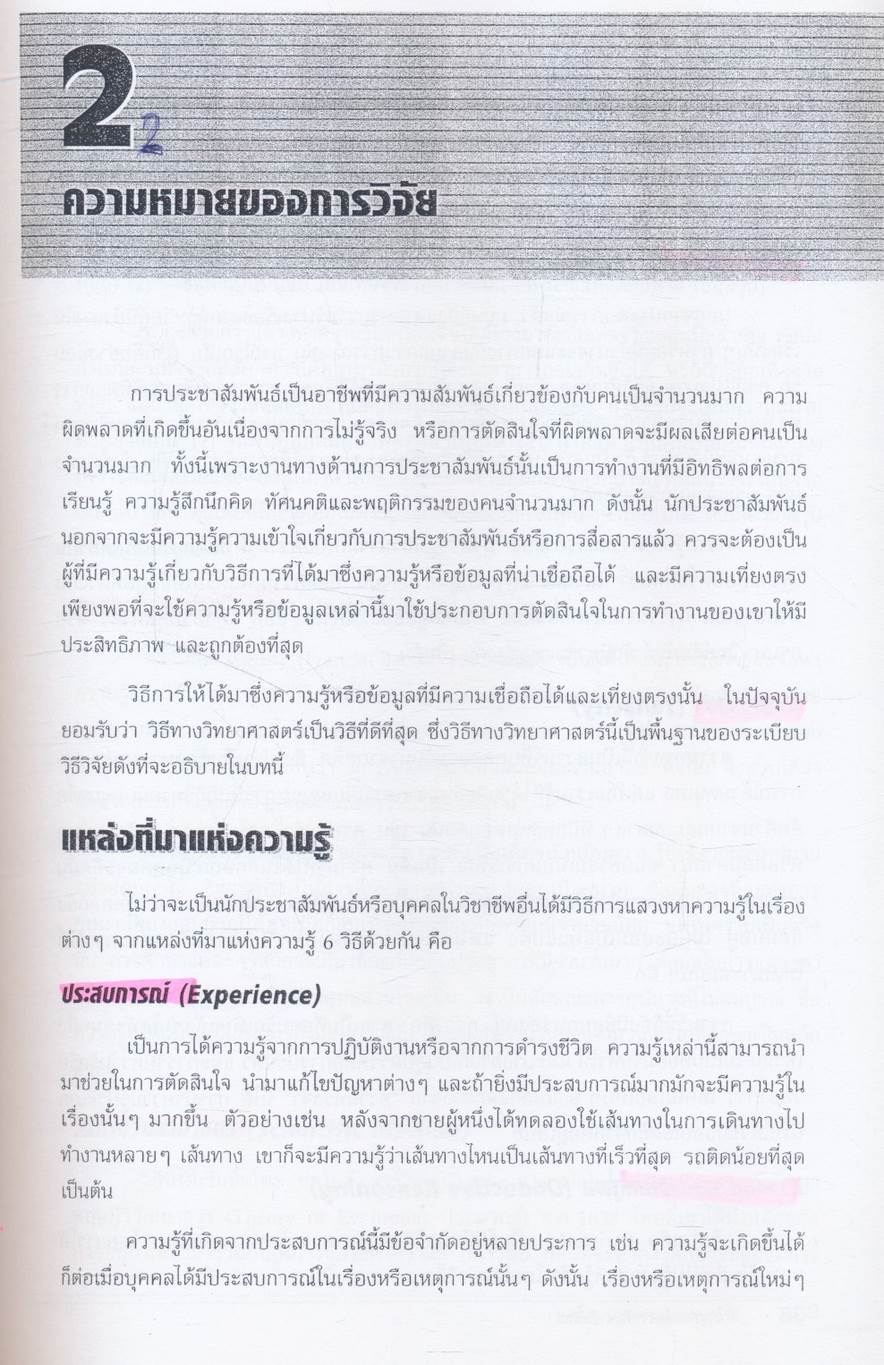 การวิจัยเพื่อการประชาสัมพันธ์ หนังสือที่ได้รับรางวัลดีมาก