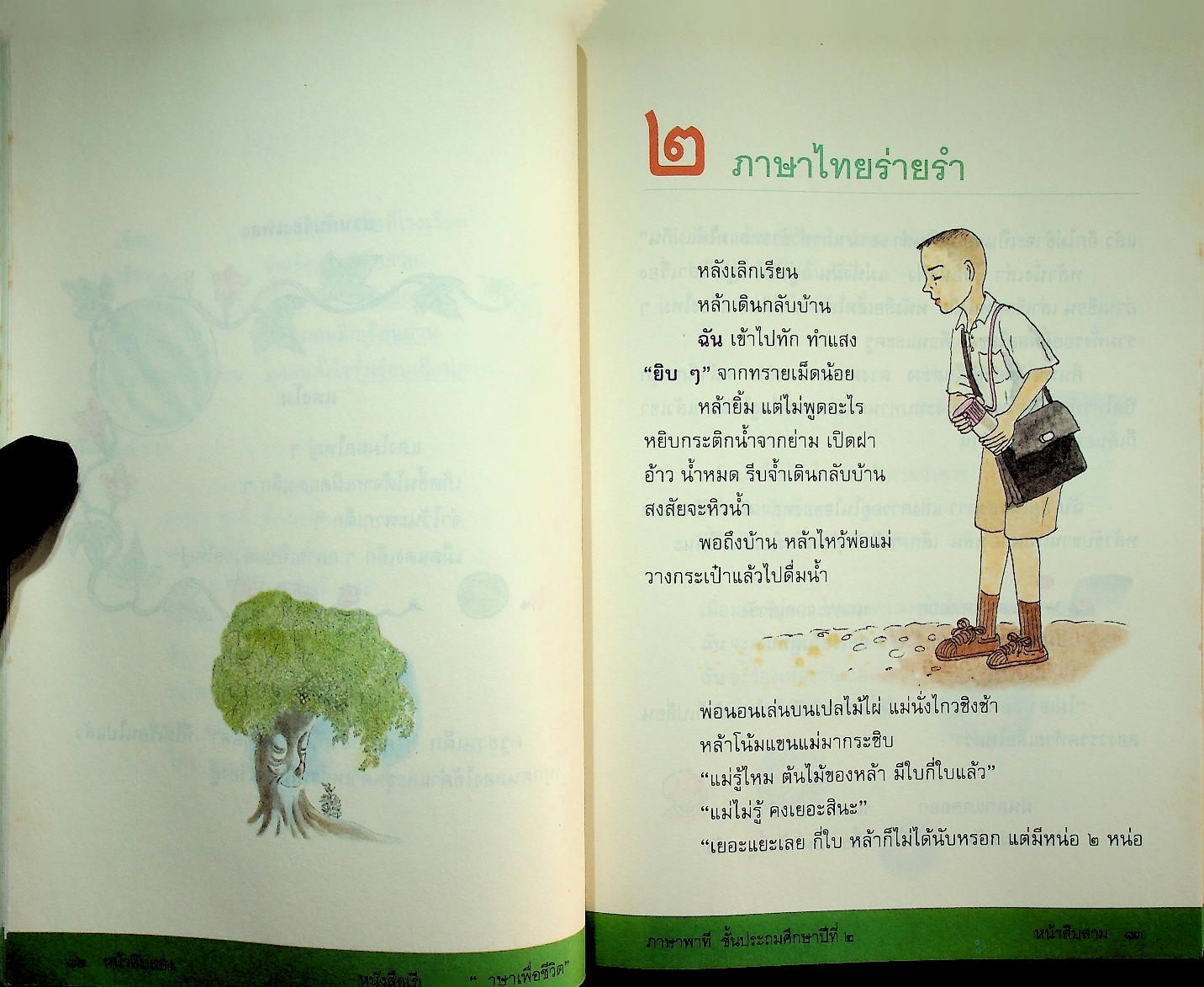 หนังสือเรียนสาระการเรียนรู้พื้นฐาน ชุด ภาษาเพื่อชีวิต ภาษาพาที ชั้นประถมศึกษาปีที่ ๒