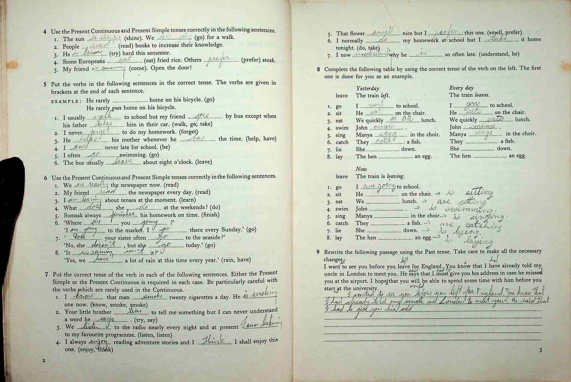 ENGLISH EXAMINATION PRACTICE