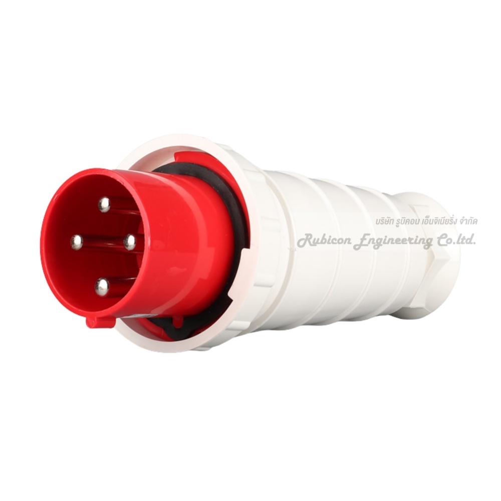 "MASHI" MA-034 ปลั๊กตัวผู้กลางทาง (PLUGS) 3P+E 63A 380-415V 6H IP67