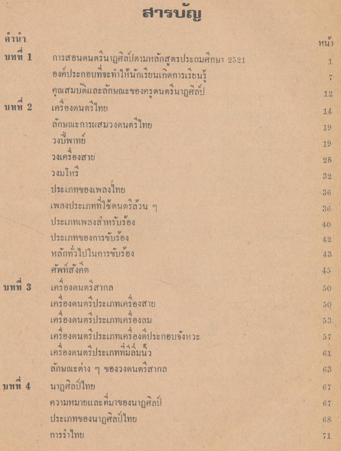 ดนตรีและนาฏศิลป์ สำหรับครูประถมศึกษาและผู้สนใจทั่วไป