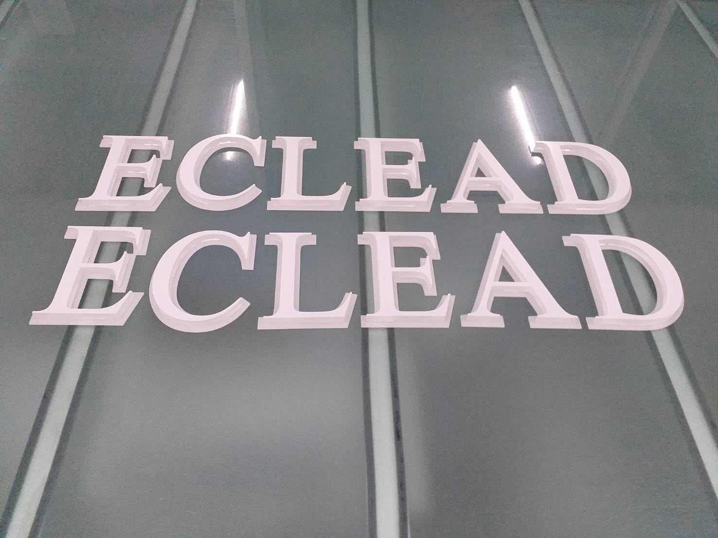 ป้ายตัวอักษร 3 มิติ งานECLEAD