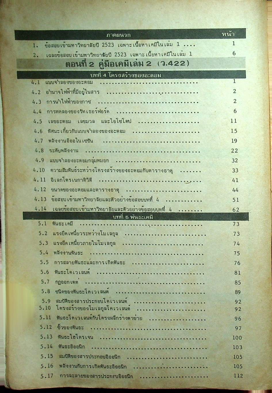 MODERN CHEMISTRY FOR ENTRANCE เล่ม 1-4