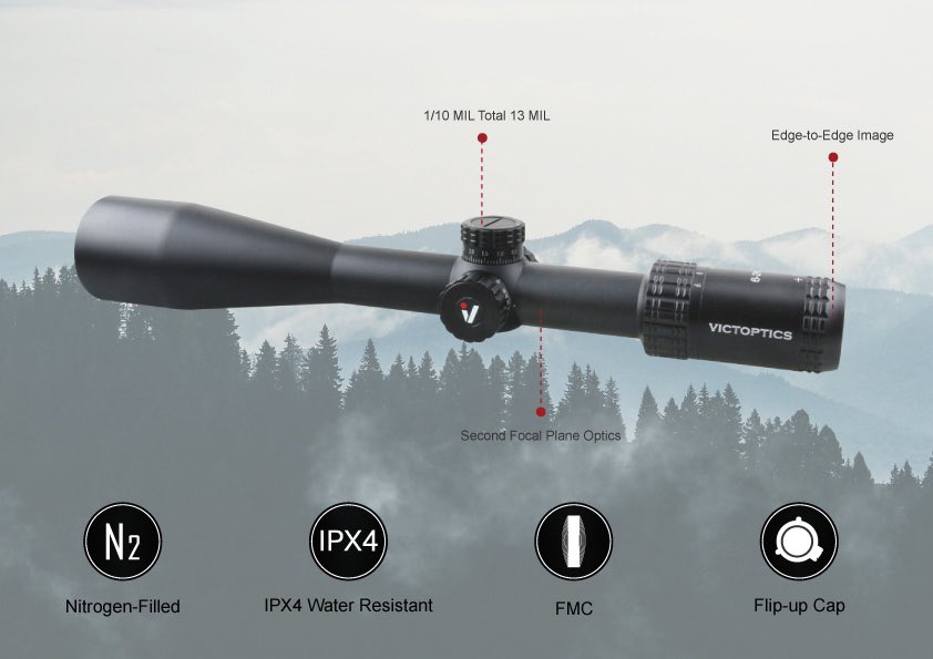 VictOptics S4 6-24x50 MDL Riflescope