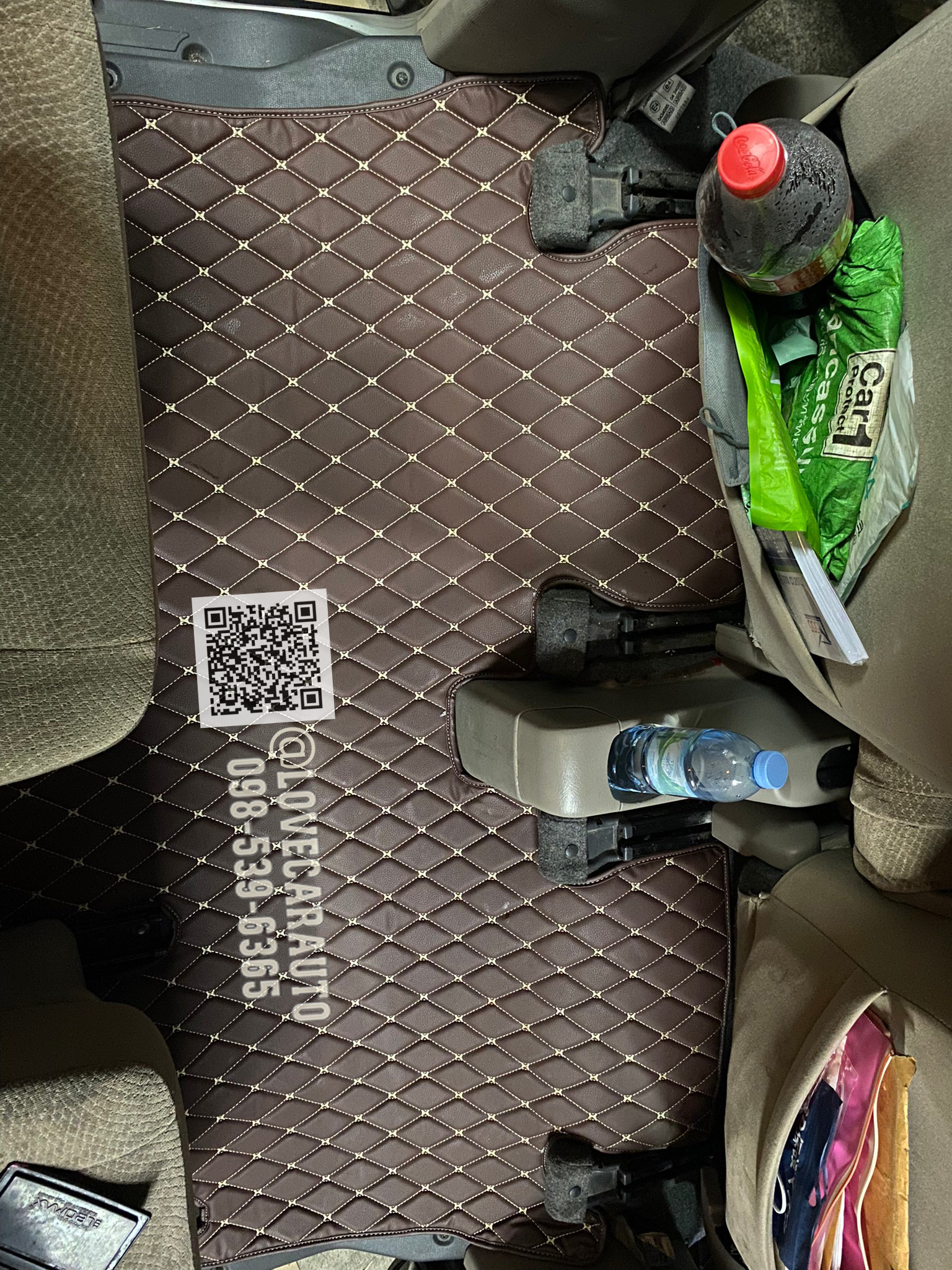 พรมปูพื้นรถยนต์ พรม6D Suzuki APV สีกาแฟ