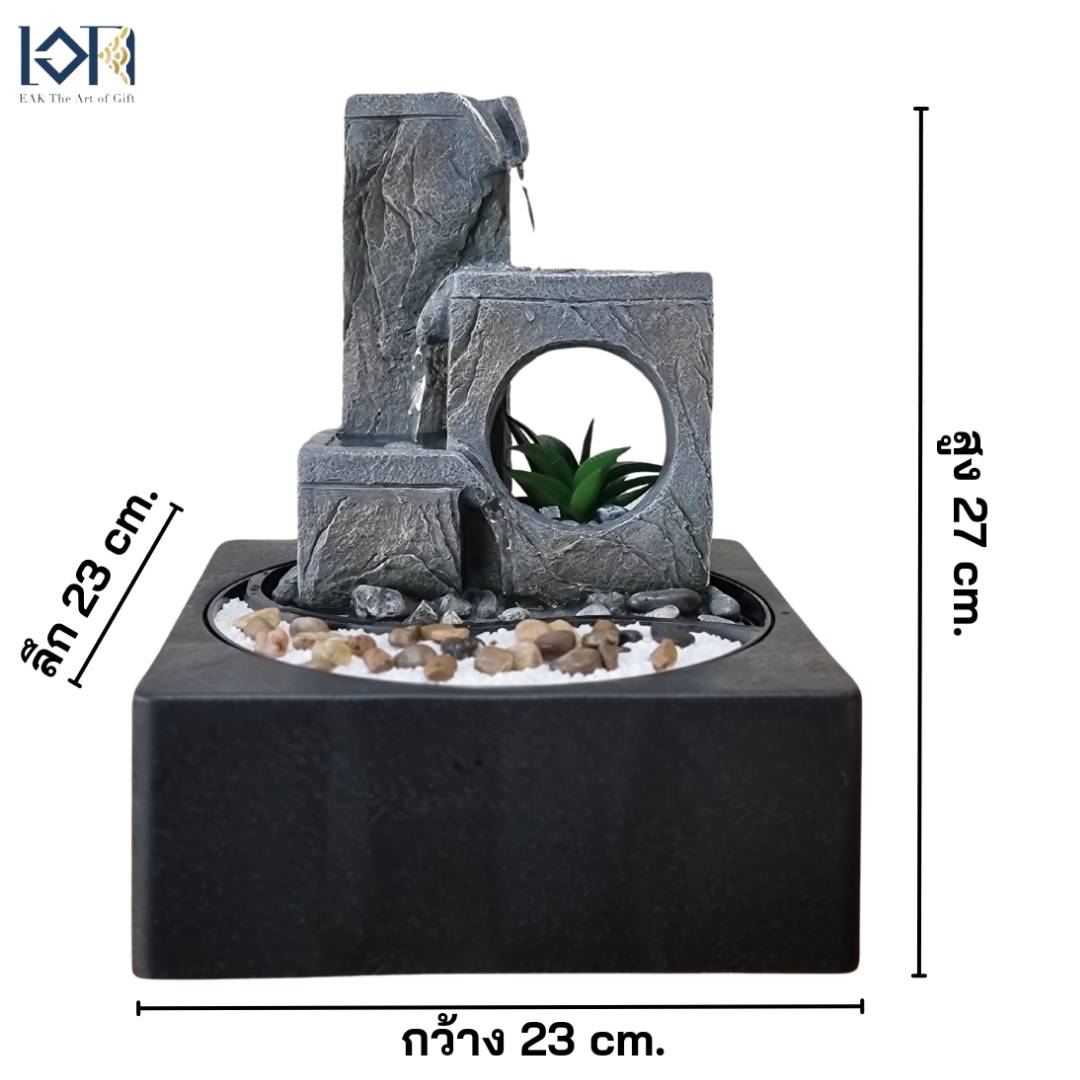 น้ำพุตั้งโต๊ะ รุ่นรหัสสินค้า1239017L-1 อ่างน้ำล้นตั้งโต๊ะตกแต่งบ้าน เสริมฮวงจุ้ยโชคลาภ ของขวัญ