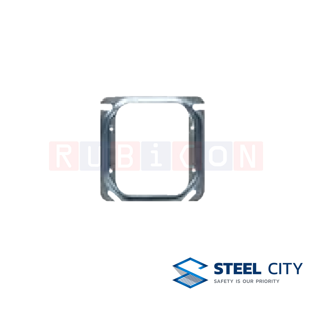 STEEL CITY BY46 ฝาปิดสแควบ๊อกซ์ 4" x 4" เสริมนูนคู่ (SQUARE COVERS 4" x 4")