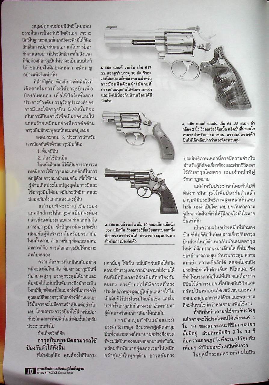 นิตยสาร Guns & Tactics ฉบับพิเศษ SPECIAL ISSUE NO.6 แทคติกส์การยิงต่อสู้และอำนาจกระสุน