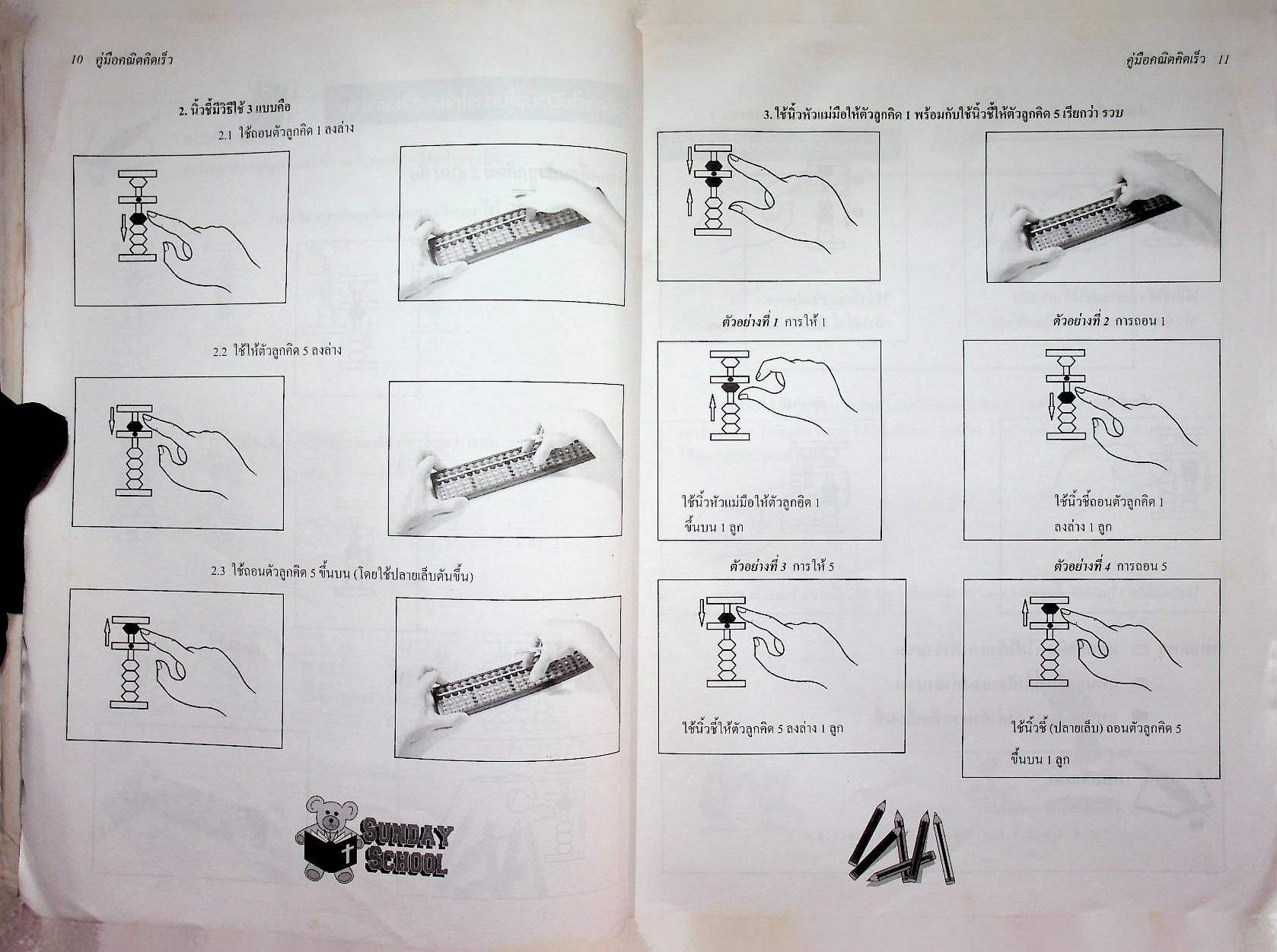 คู่มือ คณิตคิดเร็ว ด้วยลูกคิดญี่ปุ่น การบวก ลบ คูณ หาร และการคิดเลขเร็ว