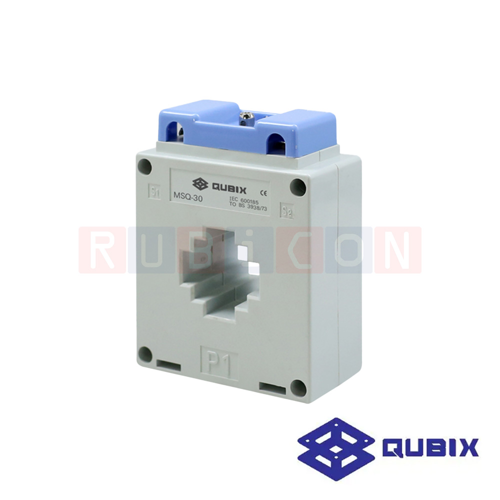 QUBIX MSQ-30 30/1A CLASS 1.0 / 2.5VA หม้อแปลงกระแสไฟฟ้า ซีที CT MSQ SERIES ( CURRENT TRANSFORMERS MSQ SERIES )