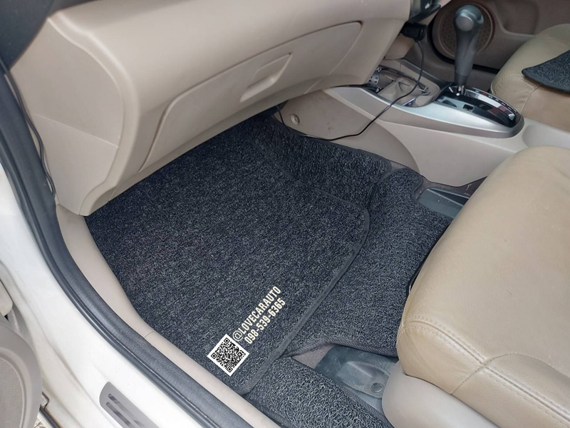 พรมปูพื้นรถยนต์ HONDA CITY 2012 มีเก๊ะ ไวนิลสีดำ