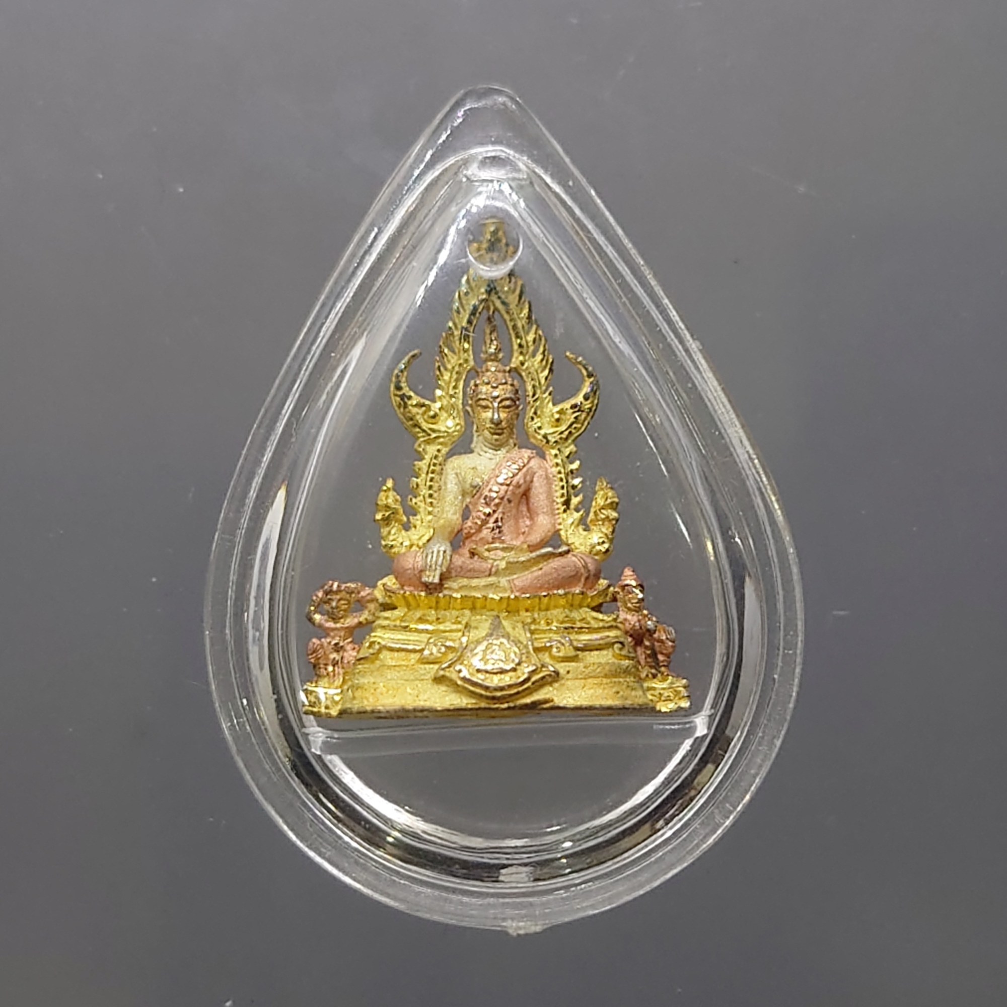 พระพุทธชินราช พิมพ์เล็ก เนื้อเงินสามกษัตริย์ วาระ 6 รอบ รัชกาลที่9 วัดเขาสมโภชน์ ปี2542