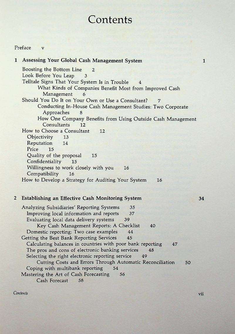 Global Cash Management