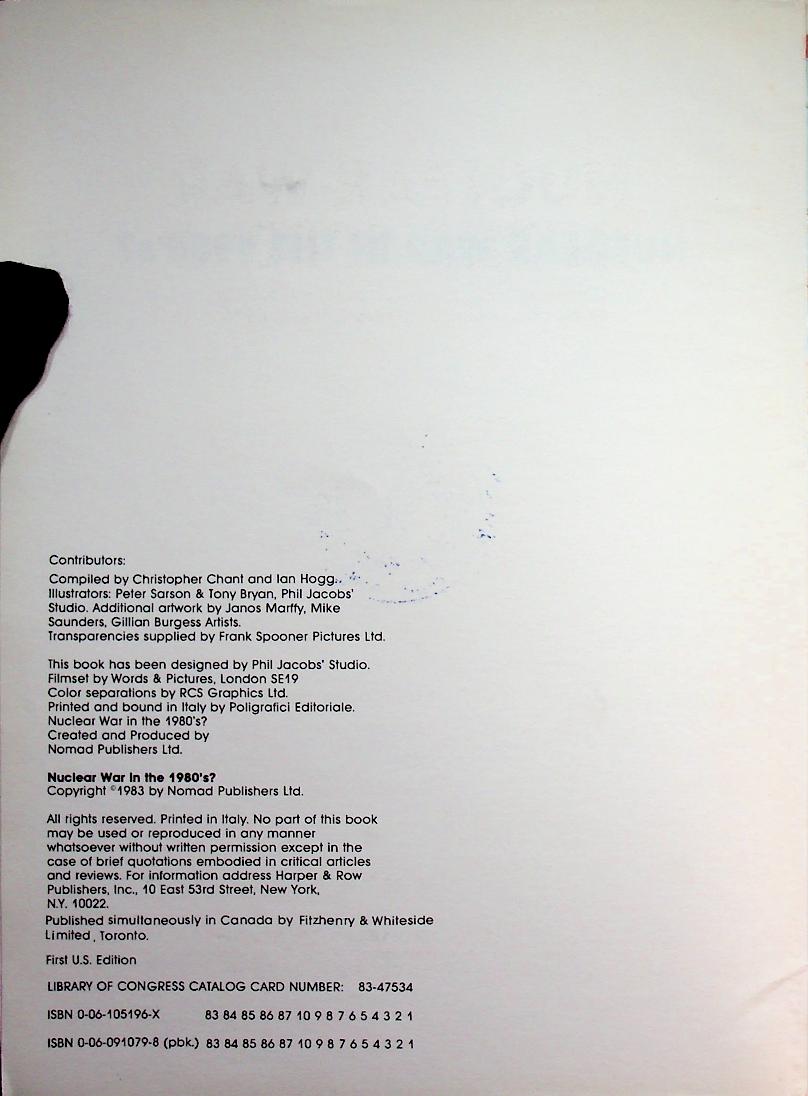 NUCLEAR WAR IN THE 1980's?