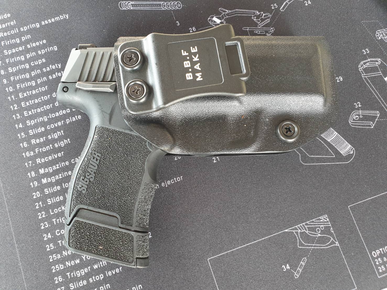 🇹🇭 722 ไทยแลนด์ แทคติคอล BBF Make Kydex Holster ซองพกใน KYDEX _Sig Sauer P320