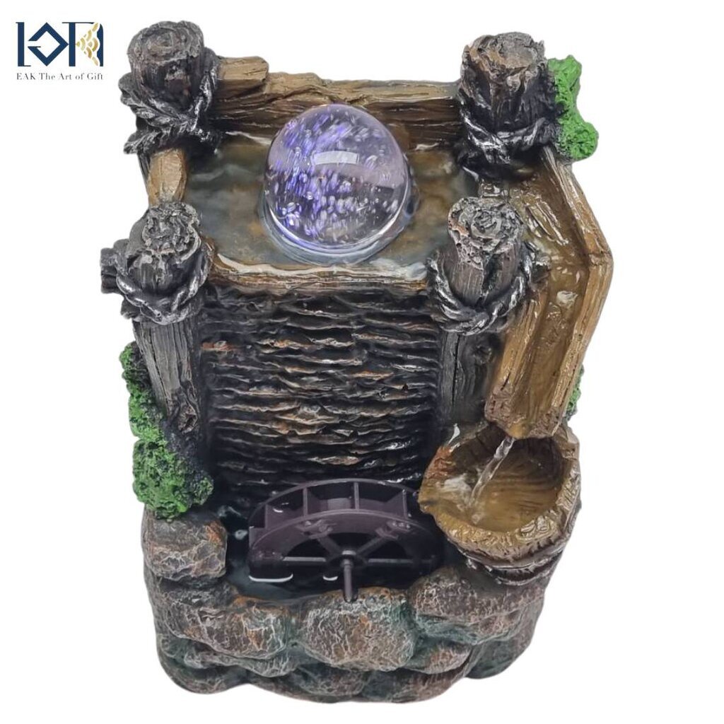 น้ำพุตั้งโต๊ะมีลูกแก้ว รุ่นกังหันวิดเงิน1099 มงคลเรียกทรัพย์เสริมฮวงจุ้ย ของขวัญเปิดร้านขึ้นบ้านใหม่