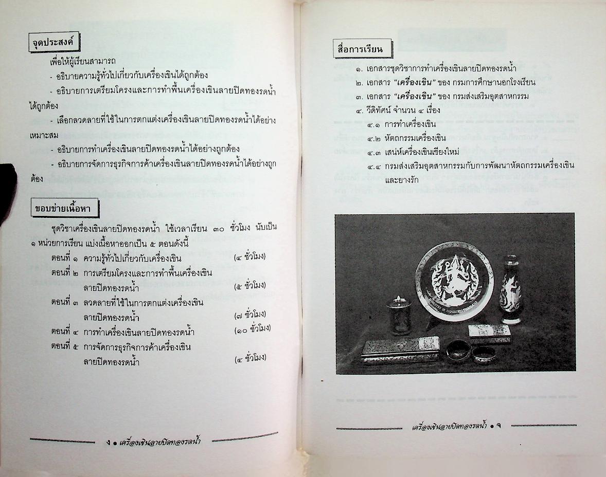 ชุดวิชา เครื่องเขินลายปิดทองรดน้ำ หมวดศิลปหัตถกรรม