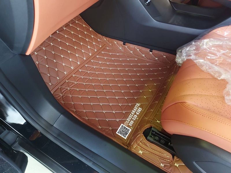 พรมปูพื้นรถยนต์ 6D Deepal S07 สีน้ำตาล เต็มคัน+ซุ้มล้อ