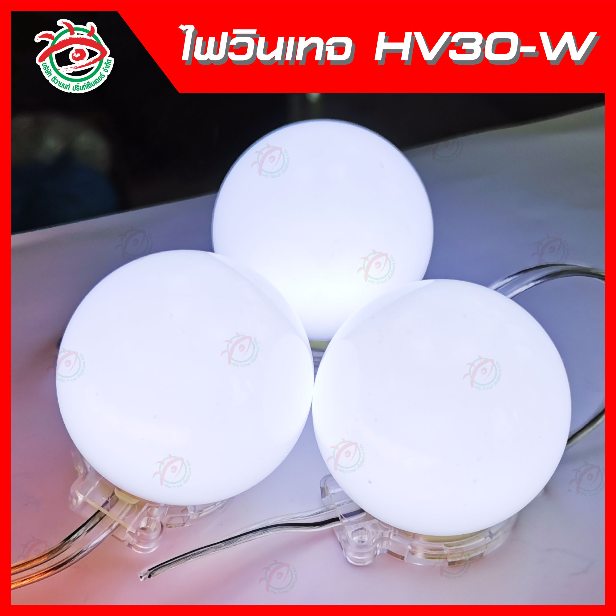 ไฟLED หัววินเทจ HV30-W สีขาว
