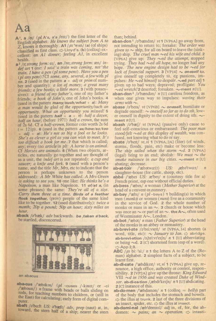 Oxford Advanced Learner's Dictionary of Current English