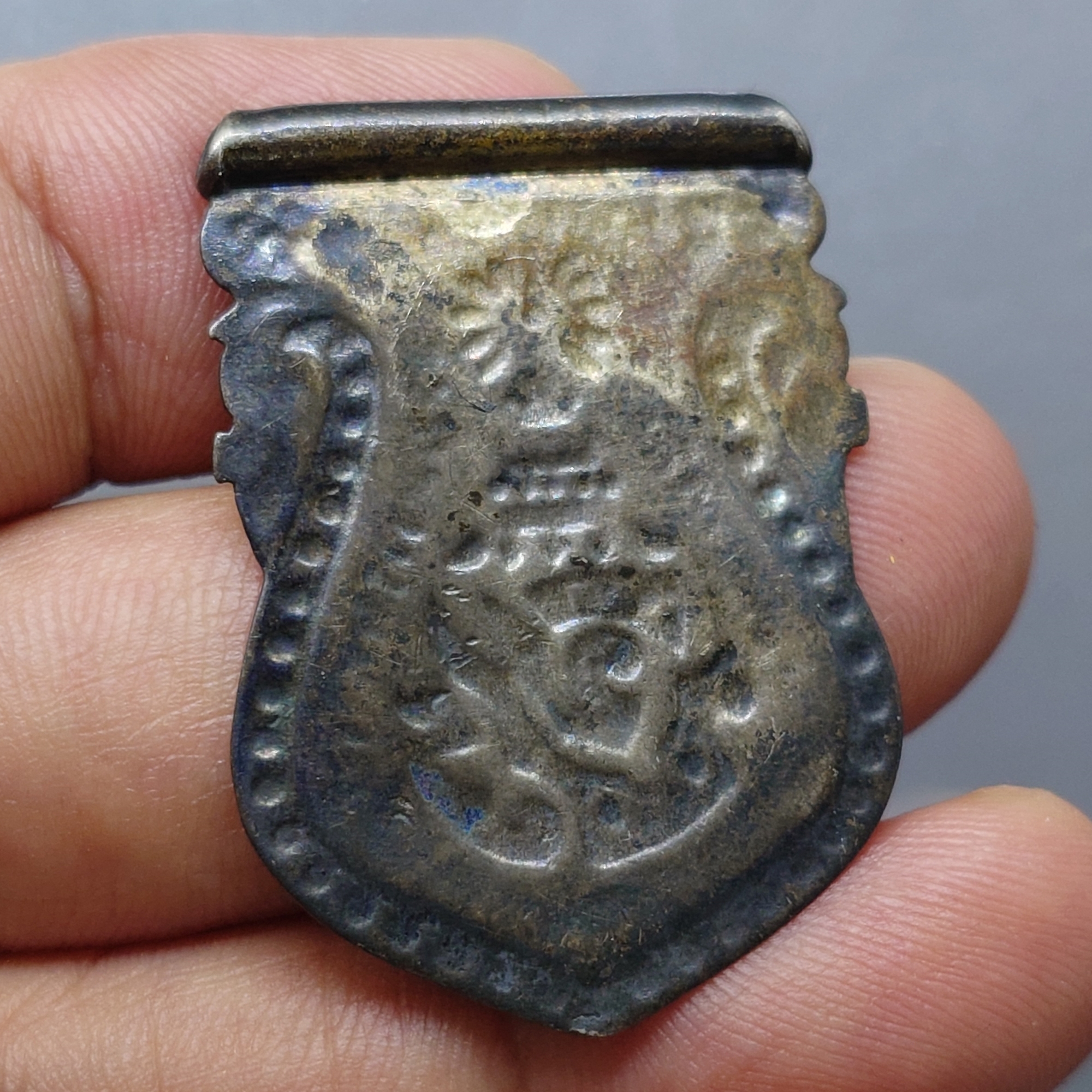 เหรียญเสมาที่ระลึก จปร เหรียญพระราชทานสำหรับเด็กเด็ก รัชกาลที่5 ร.ศ120 (พ.ศ.2444) หายาก