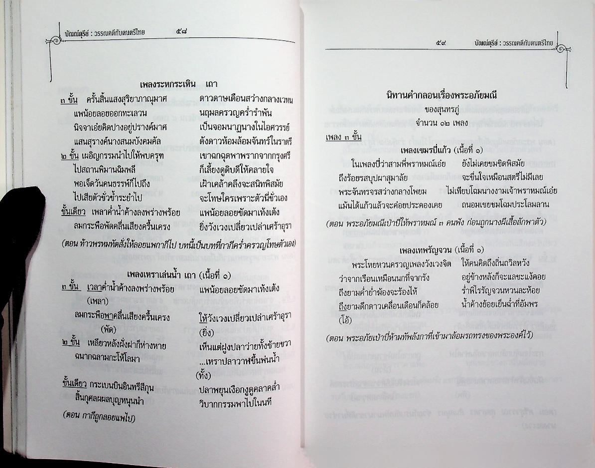 บัณณ์ดุรีย์ : วรรณคดีกับดนตรีไทย