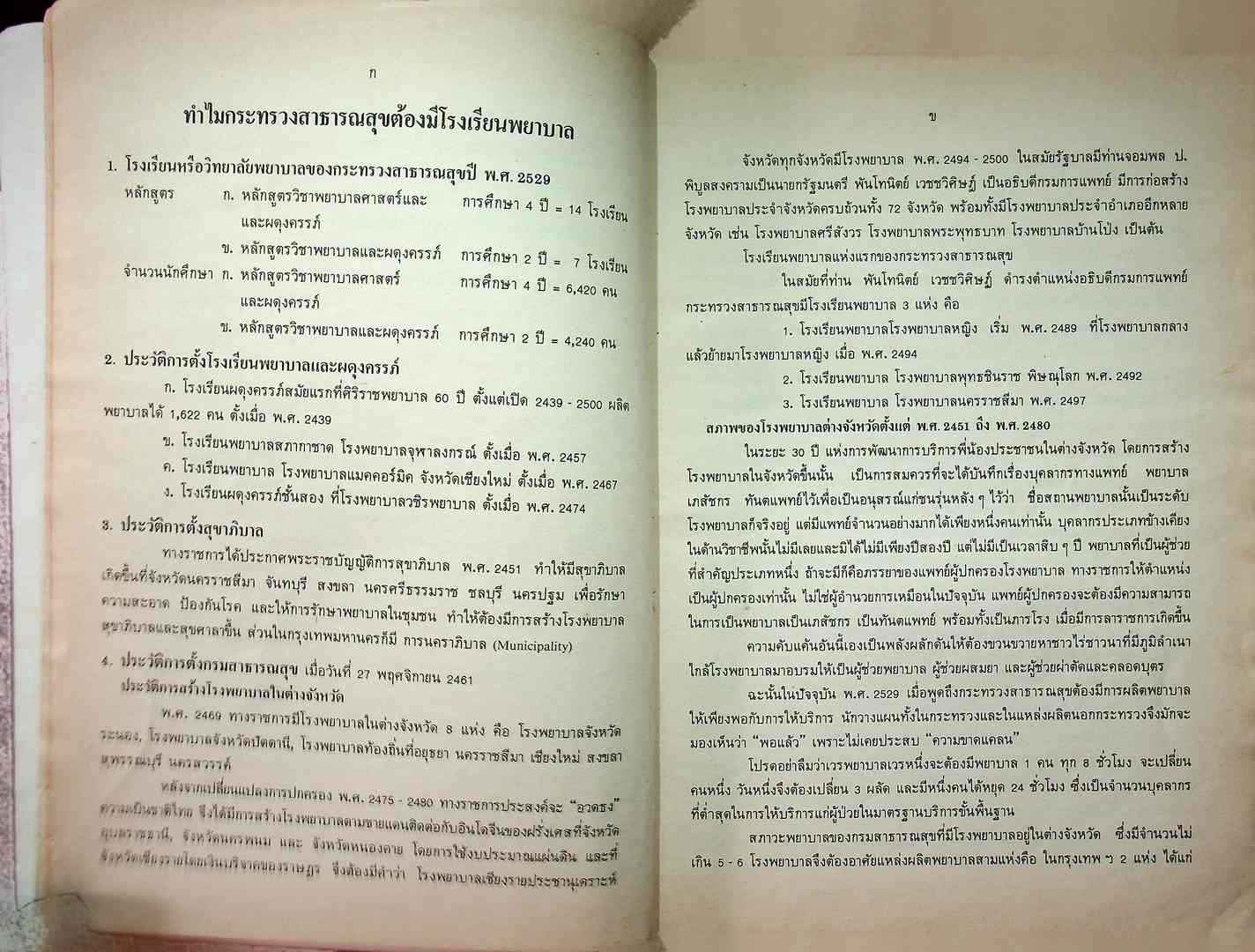 ประวัติการพยาบาลในประเทศไทย