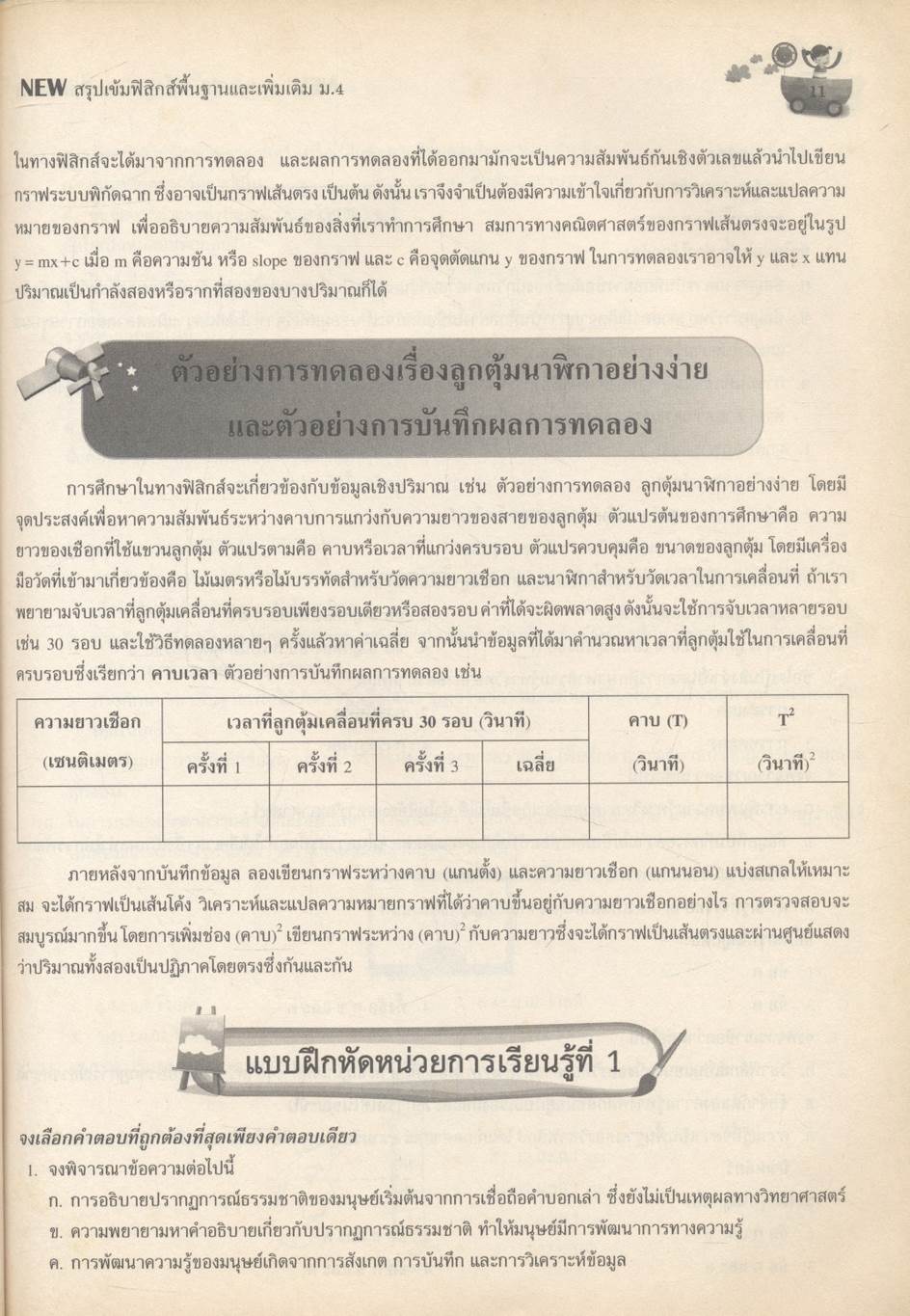 NEW สรุปเข้มฟิสิกส์พื้นฐานและเพิ่มเติม ม.4