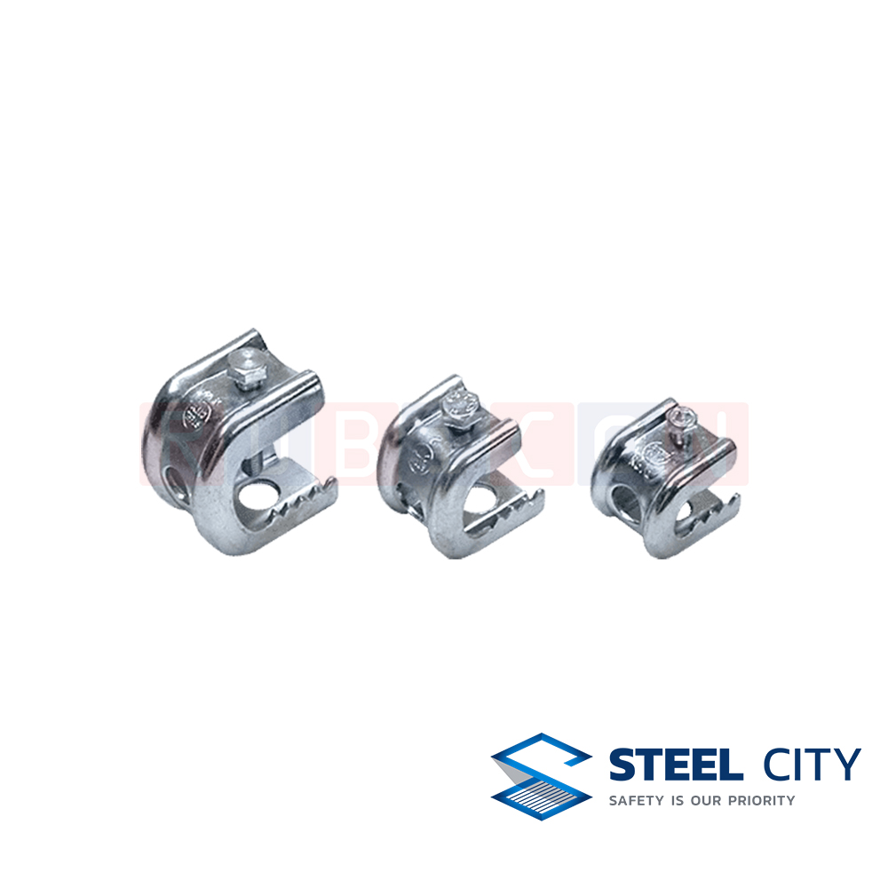STEEL CITY BC01 แคล้มฟันจระเข้ TYPE 1 For Beam 14 mm. (STAINLESS BEAM CLAMPS)
