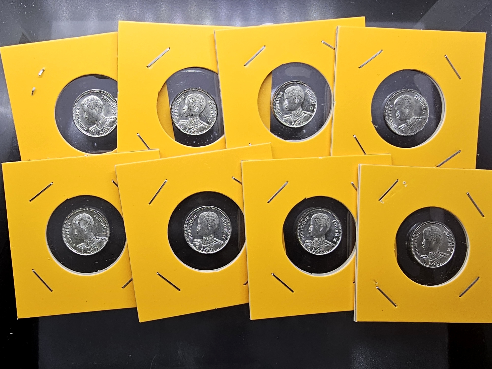 เหรียญดีบุก 5 สตางค์ พระบรมรูป ร.๘ - ตราพระครุฑพ่าห์ (พระเศียรโต) พ.ศ.2489 ไม่ผ่านใช้งาน หายาก