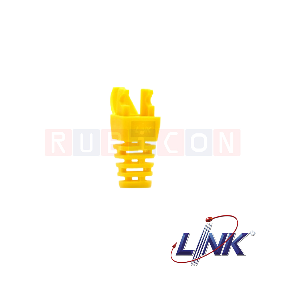 US-6515 CAT5E LOCKING PLUG BOOT,YELLOW NEW (Pack/10Pcs) LINK