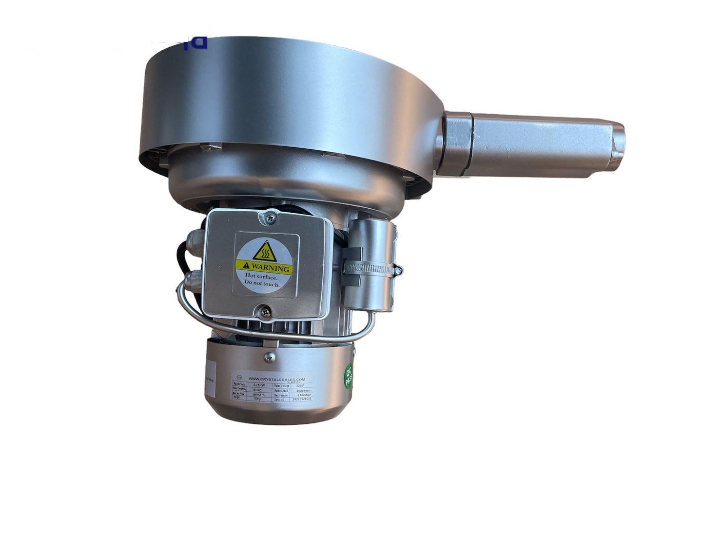 Ring blower double state 0.74 KW 220V 1 แรงม้า ปั๊มริงโบลเวอร์แบบ2 ใบพัดให้แรงลมดูดหรือเป่าสูงใช้ดูดจับชิ้นงานหรือเป่าลมในบ่อบำบัดน้ำเสีย