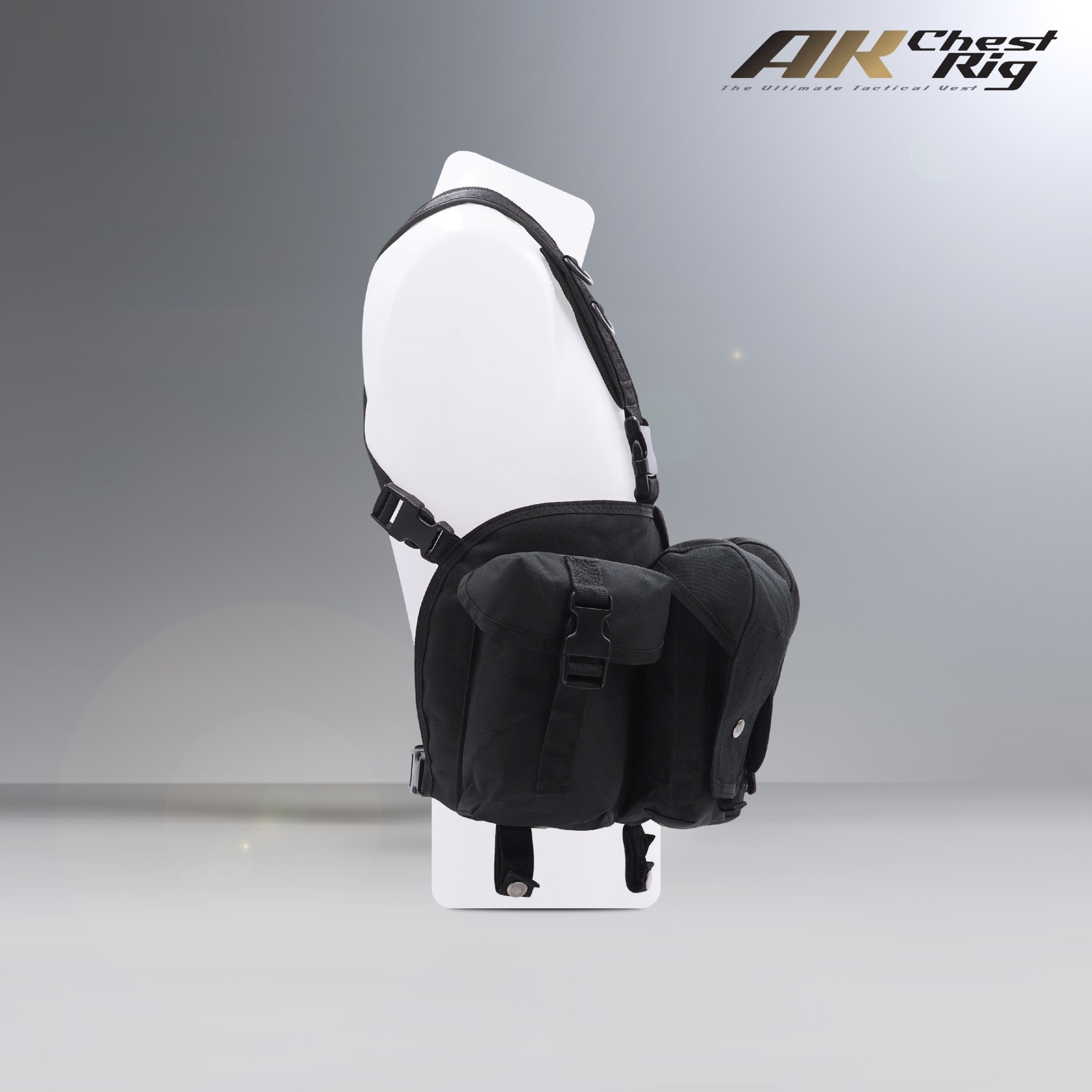 🇹🇭 532 ไทยแลนด์ แทคติคอล AK Chest Rig สายโยงบ่า ผลิตจากผ้า 600D สายโยงบ่า พร้อมซองใส่เเม็กกาซีน Tactical AK Chest Rig ปรับขนาดรอบเอวได้ Thailand Tactical