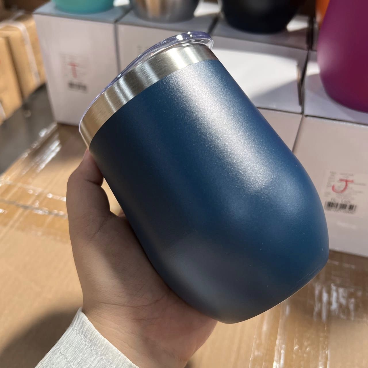 แก้วเก็บความเย็นขนาด 12 ออนซ์ ทรงไข่