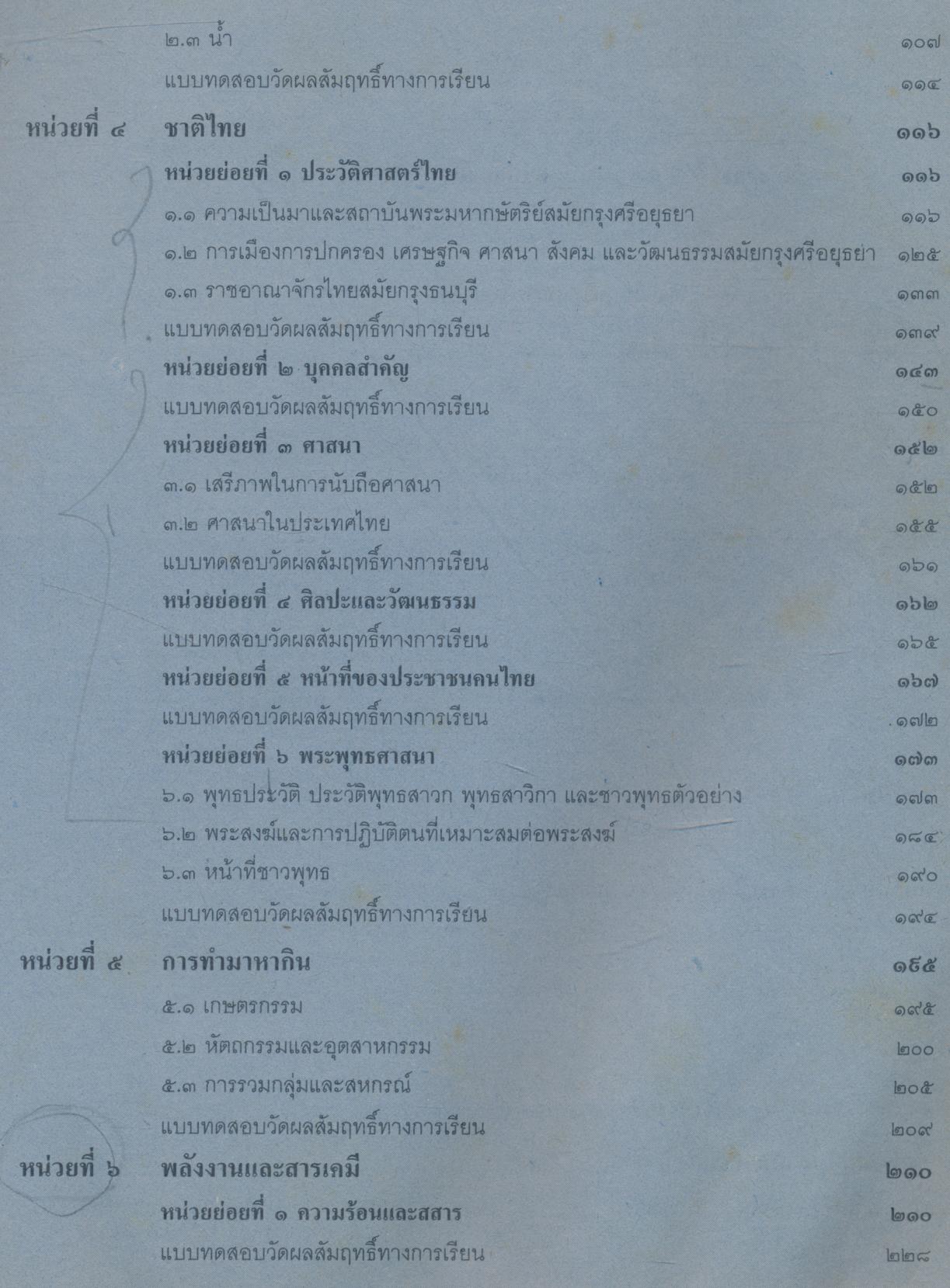 สปช.๕ ชั้นประถมศึกษาปีที่ ๕