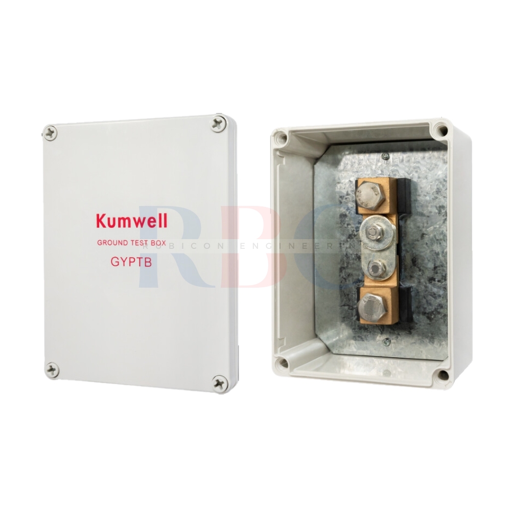 KUMWELL GYPTB กล่องพลาสติกกราวด์เทสบ๊อกซ์ (ABS Ground Test Box ) ขนาด 200x150x100 mm. Copper To Copper Conductor