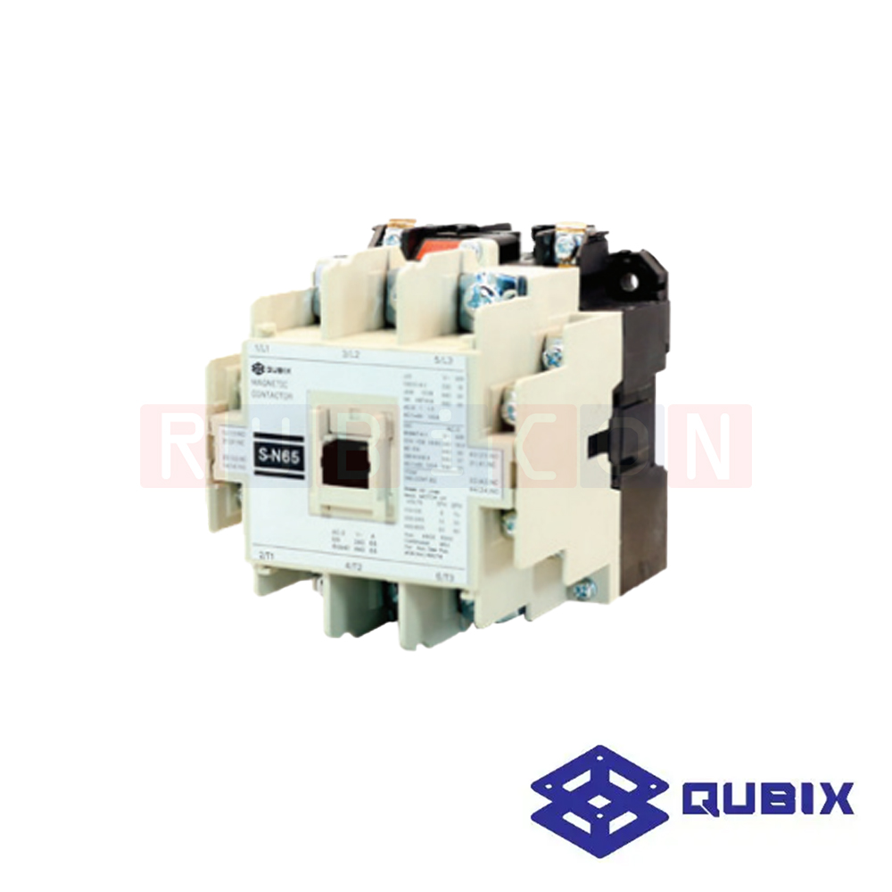 QUBIX S-N65 (COIL 110VAC 220VAC 380VAC ) แมกเนติก คอนแทกเตอร์ (MAGNETIC CONTACTOR) หน้าคอนแทค100A