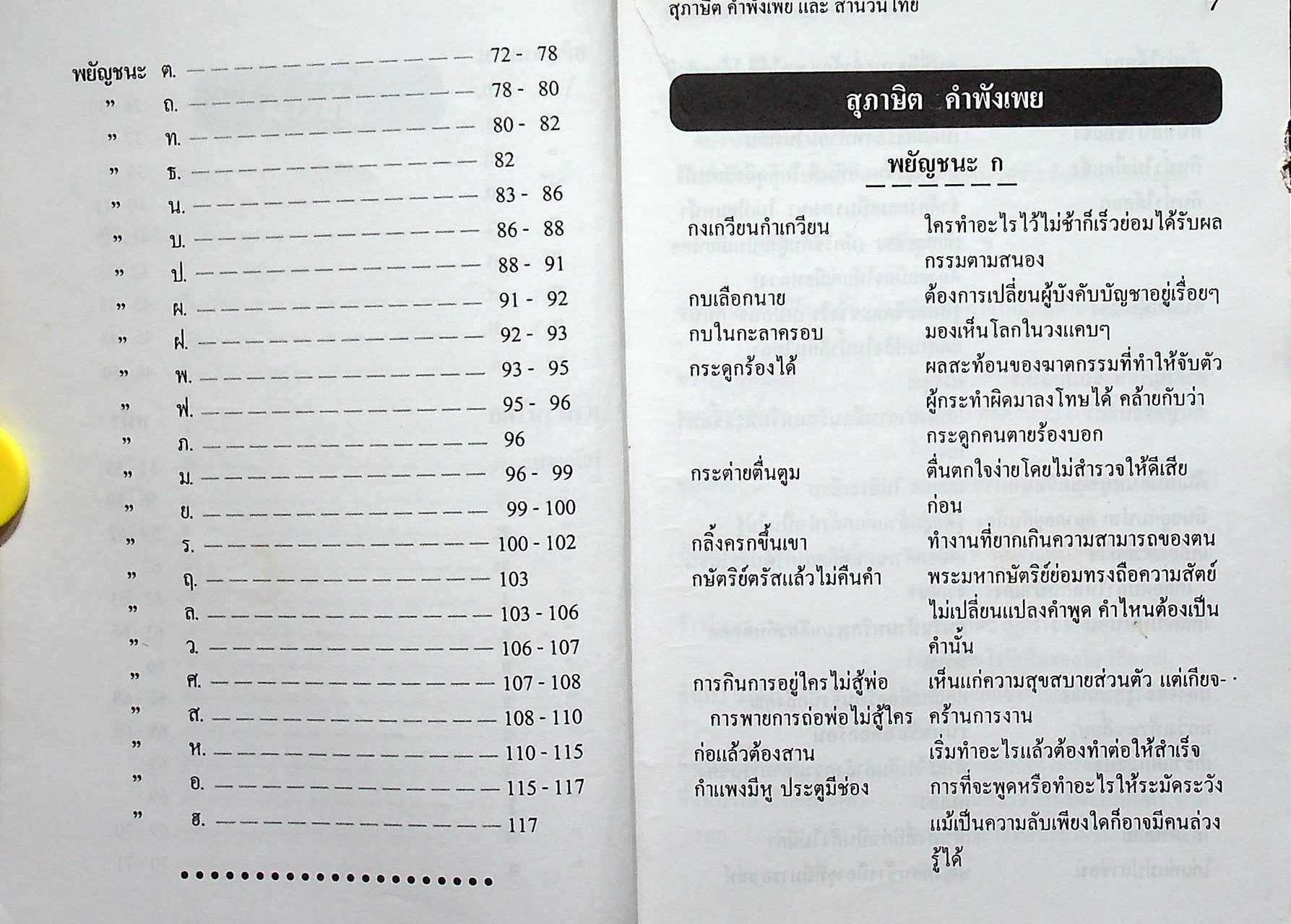 ภาษาไทย สุภาษิต คำพังเพย และ สำนวนไทย