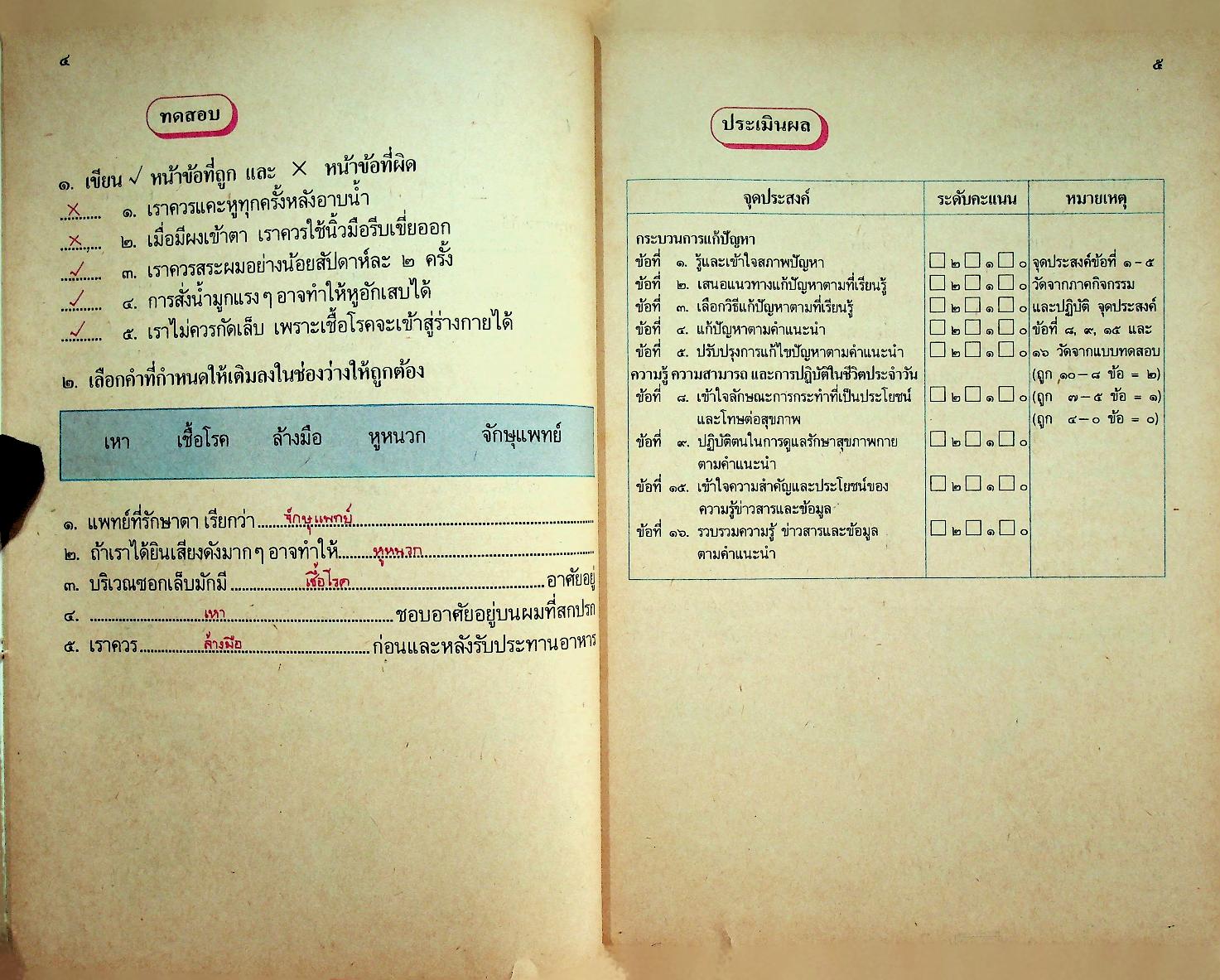 คู่มือครู หนังสือเรียนชุดทักษะกระบวนการอเนกประสงค์ สร้างเสริมประสบการณ์ชีวิต ชั้นประถมศึกษาปีที่ ๒