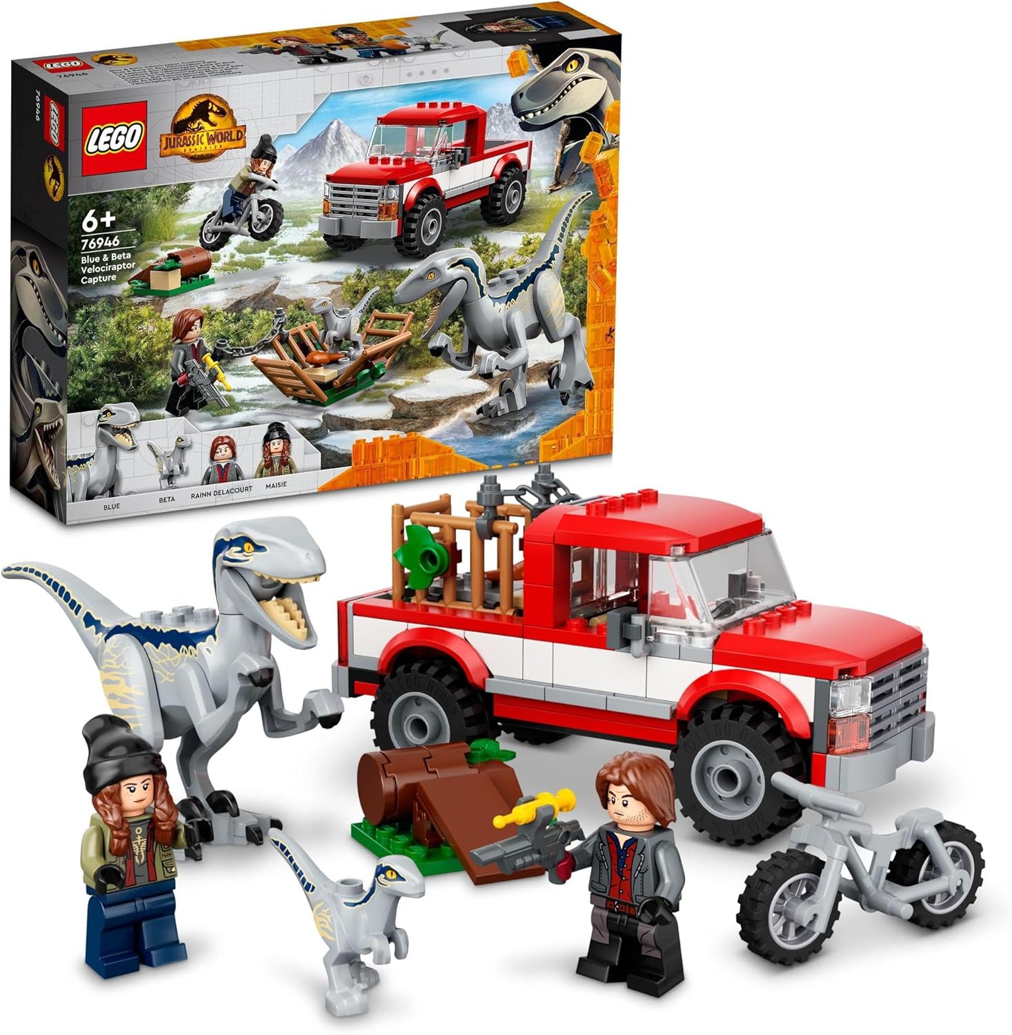 **MTS Toys**เลโก้ Lego 76946 Jurassic World : Blue & Beta Velociraptor Capture