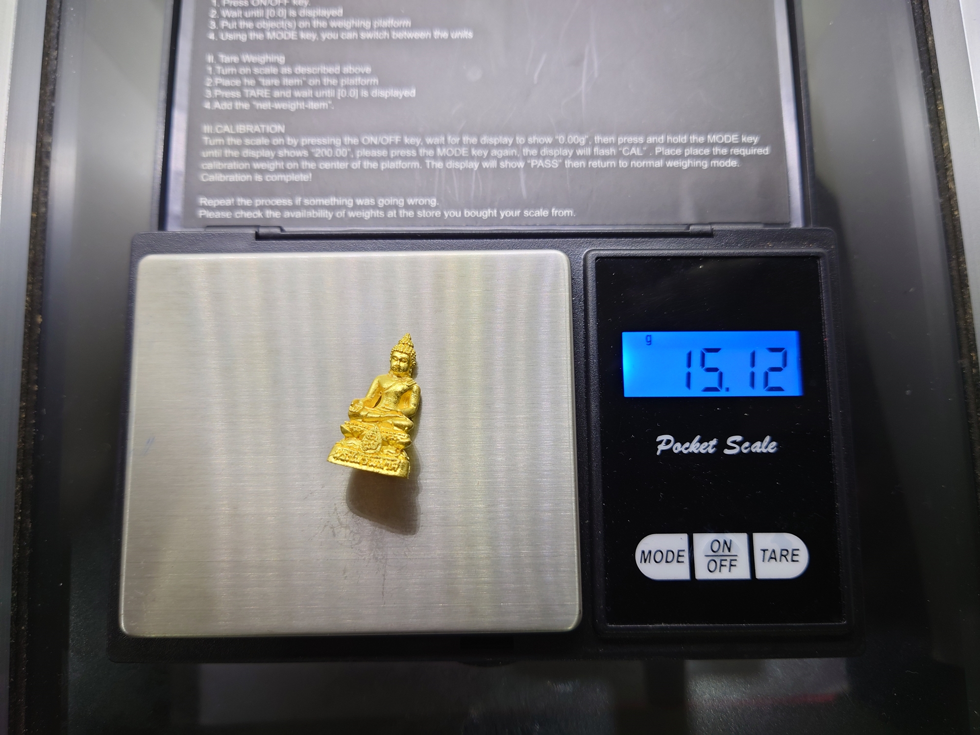 รูปหล่อลอยองค์ พระไพรีพินาศ ญสส ชุดทองคำ รุ่นประวัติศาสตร์ ๘๐ ปี กรมราชทัณฑ์ วัดบวรนิเวศวิหาร พ.ศ.2538 พร้อมกล่องเดิมๆ