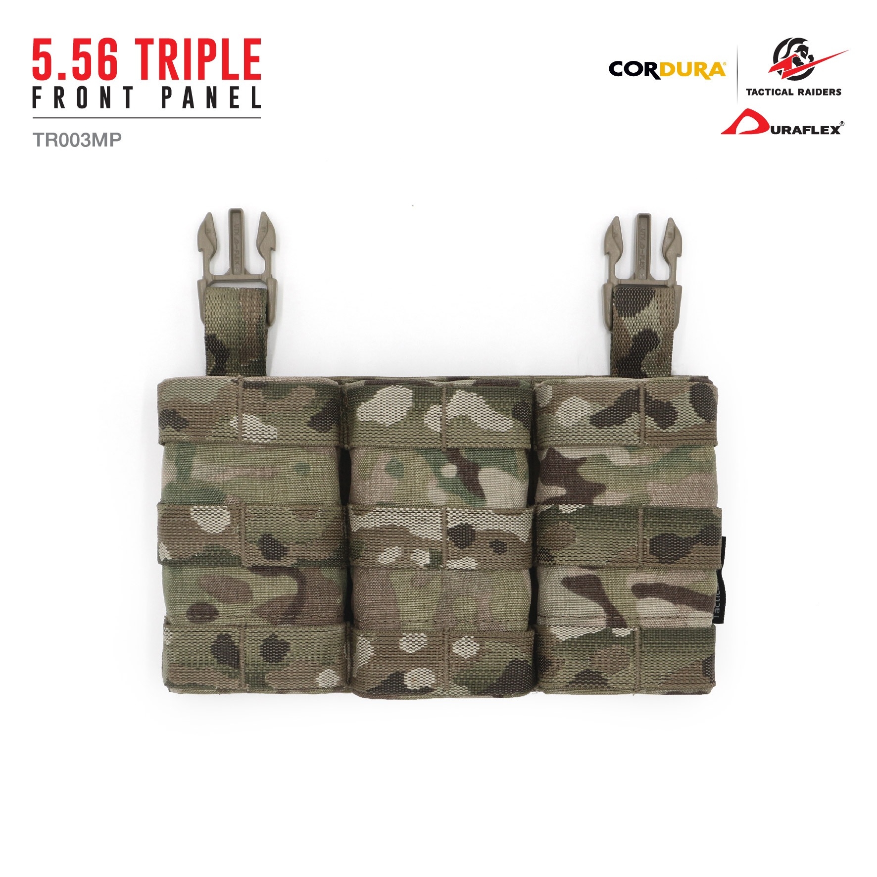 🇹🇭 1106 ไทยแลนด์ แทคติคอล ซองแม็กกาซีน 5.56 Triple Front Panel [ TR003MP ] ( Tactical Rider )