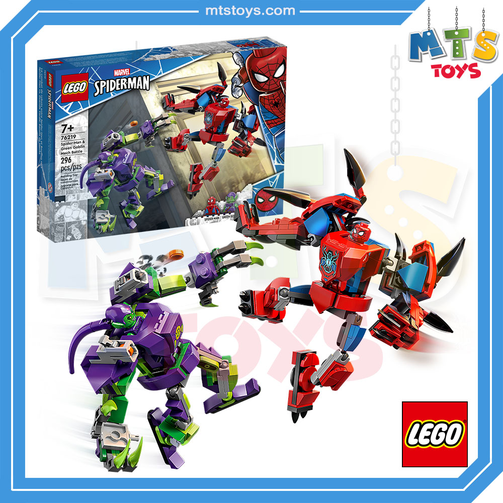 **MTS Toys**เลโก้ Lego 76219 Marvel Super Heros : Spider-man & Green Goblin Mech Battle