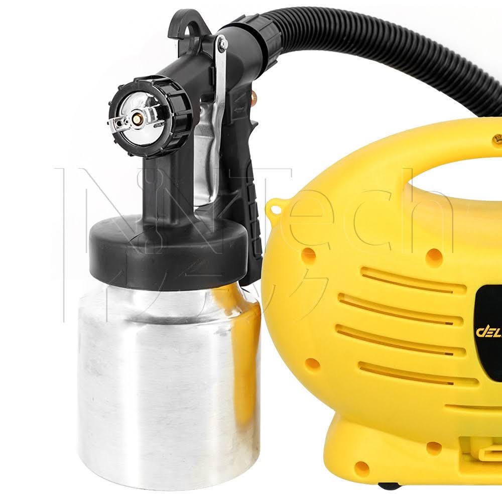 รหัสสินค้า 251 DELTON เครื่องพ่นสี กาพ่นสี เครื่องพ่นสีไฟฟ้า 1,100W รุ่นท๊อป PS-1100H ทาสี พ่นสี พร้อมสายสะพาย และอุปกรณ์ครบชุด Paint Sprayer Heavy Duty