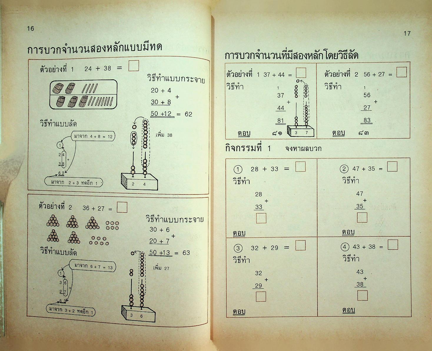 หนังสือเสริมประสบการณ์ ระดับประถมศึกษา กลุ่มทักษะคณิตศาสตร์ ชั้นประถมศึกษาปีที่ 2