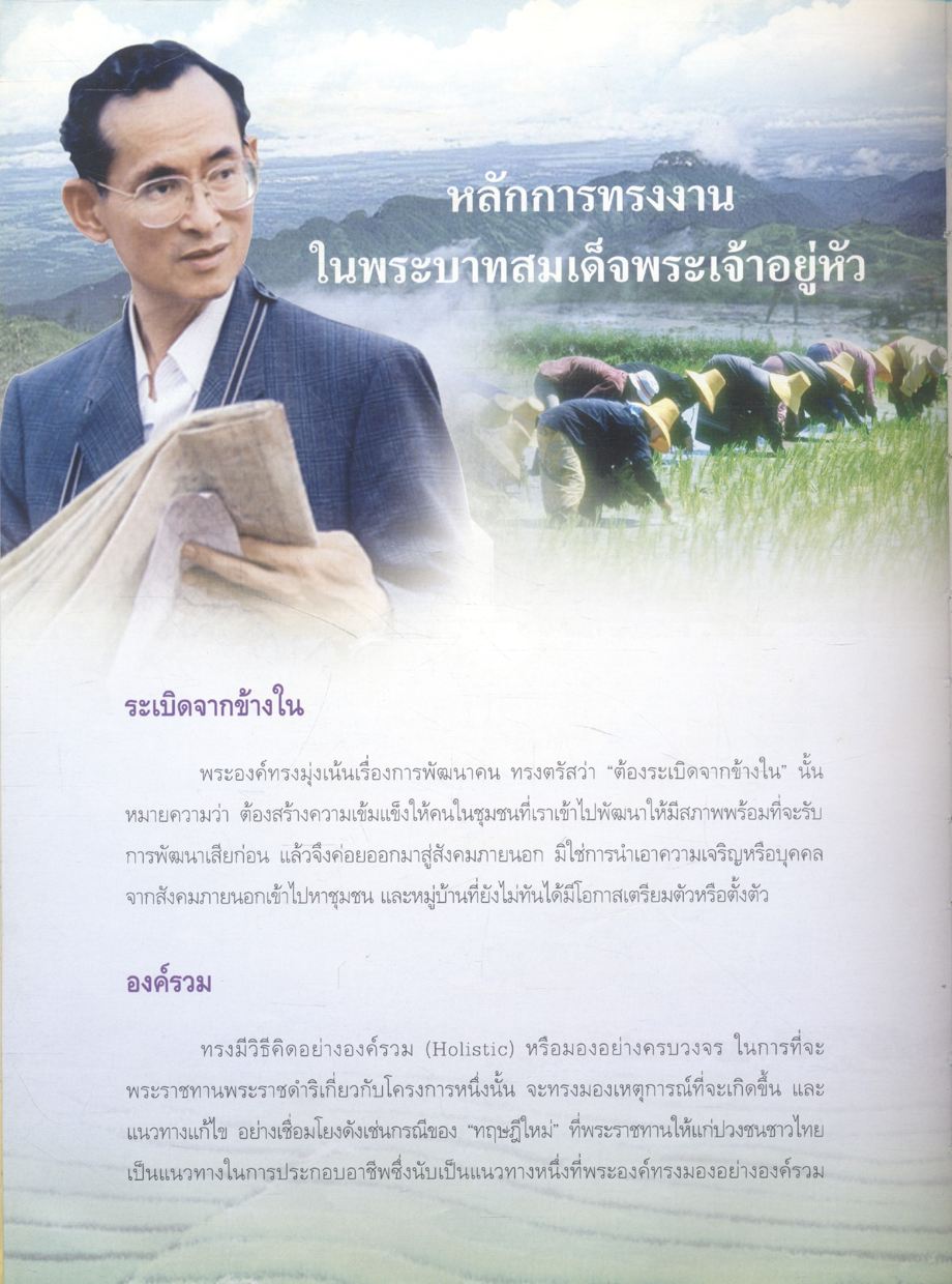 หนังสือเฉลิมพระเกียรติพ่อแห่งแผ่นดิน เศรษฐกิจพอเพียง ปรัชญาการดำรงชีวิตอย่างเพียงพอ