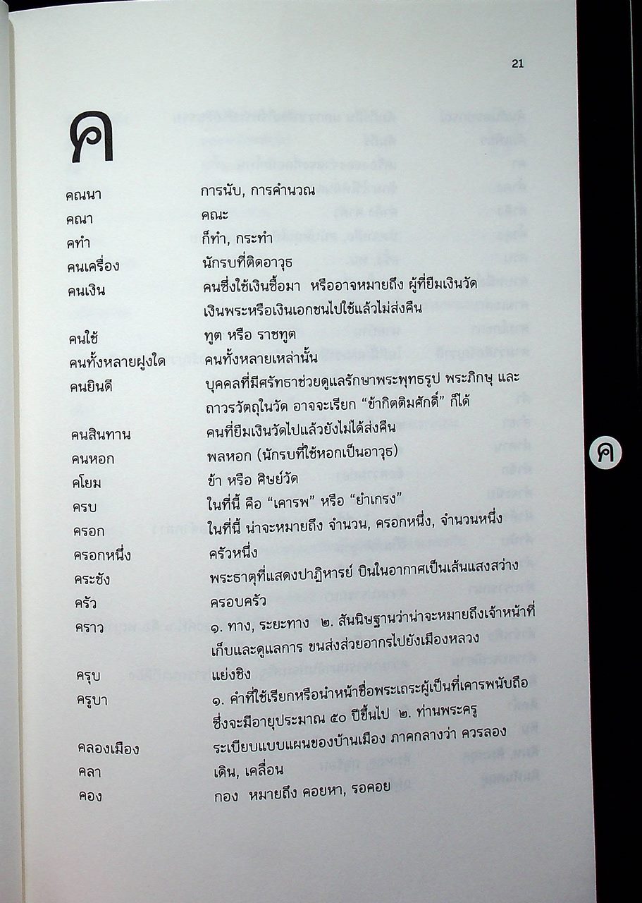 ศัพทานุกรมภาษาโบราณที่พบในจารึกล้านนา