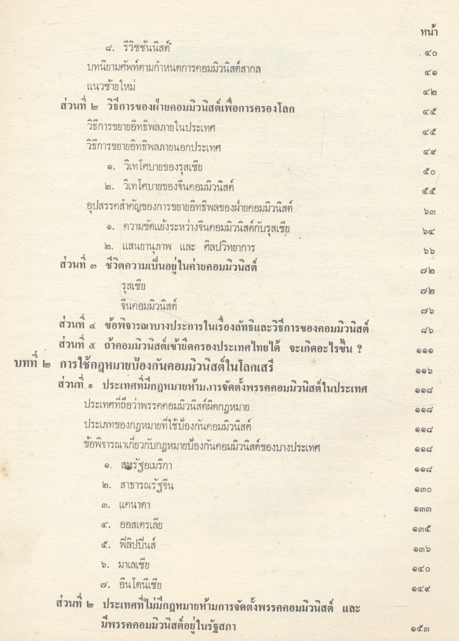 การใช้กฎหมายป้องกันคอมมิวนิสต์