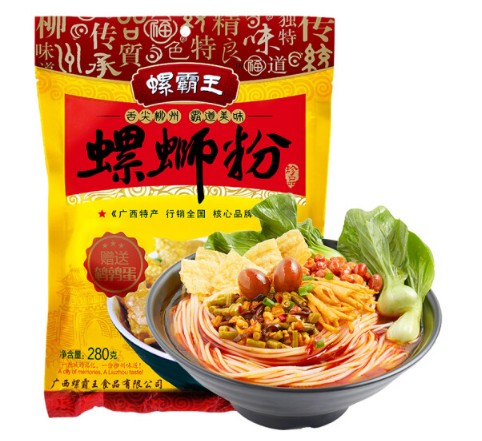 บะหมี่หอยหวานพริกเผาจีน(หลัวซือเฝิน) 螺霸王 (280 g)